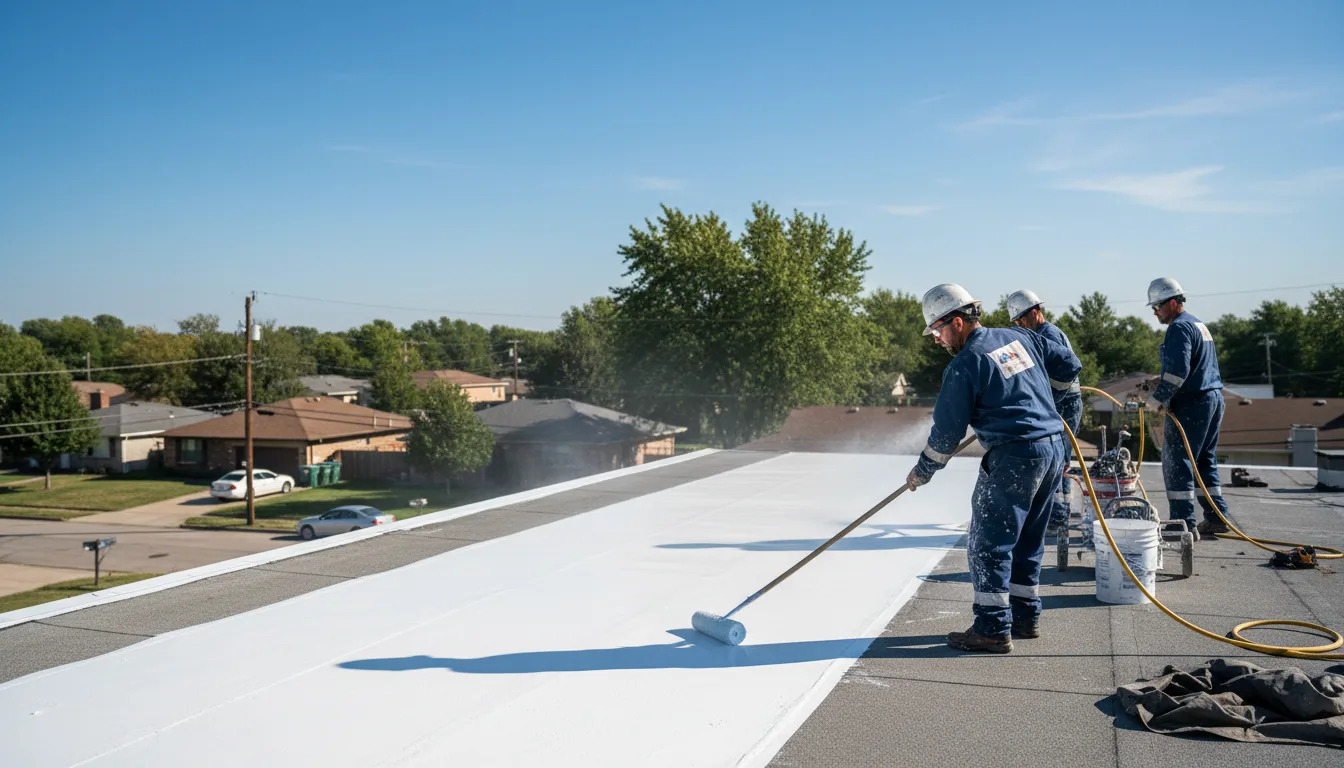 Commercial roof coating in Munith, MI near me